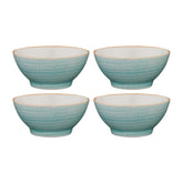 Bonna China Sea Blue dia.4.75" h:2.25" 10 oz. Round Blue Porcelain Bowl (Set of 4)